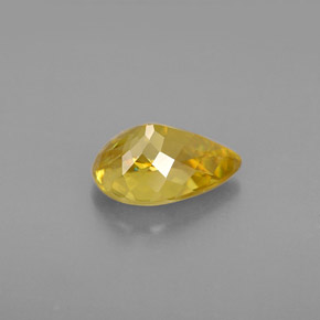 Sphene Gemstone in 9 x 6 mm (calibrated) Size for Sale, Sphene Stone in Yellow Golden Color