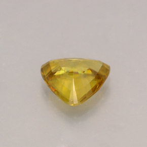 Sphene Gemstone in 6.9 x 6.3 mm Size for Sale, Sphene Stone in Yellow Golden Color