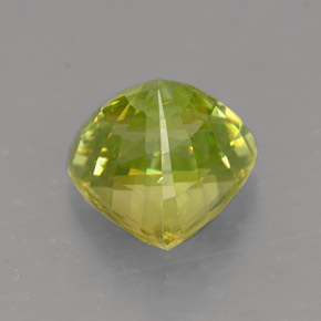 Sphene Gemstone in 7 x 6.4 mm Size for Sale, Sphene Stone in Yellowish Green Color