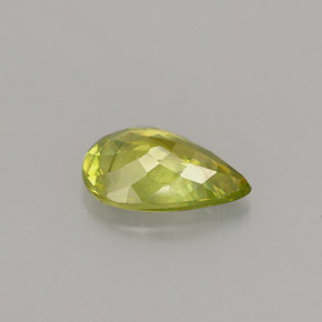 Sphene Gemstone in 9 x 6 mm (calibrated) Size for Sale, Sphene Stone in Yellowish Green Color