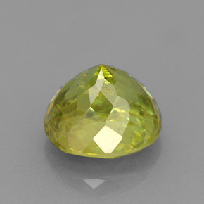 Sphene Gemstone in 8.7 x 7.9 mm Size for Sale, Sphene Stone in Yellowish Green Color