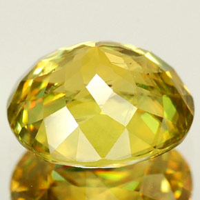 Sphene Gemstone in 8 x 7 mm Size for Sale, Sphene Stone in Yellow Golden Color