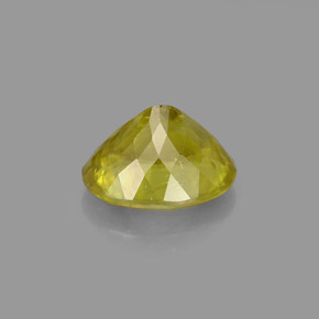 Sphene Gemstone in 8.1 x 6.7 mm Size for Sale, Sphene Stone in Yellowish Green Color