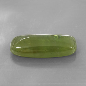 16.14 ct Green Sphene Gemstone, Sphene Gem in Fancy Cabochon Shape for Sale.