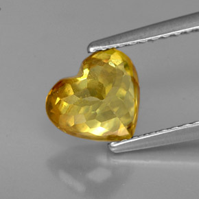 Sphene Gemstone in 7.6 x 6.8 mm Size for Sale, Sphene Stone in Golden Color