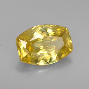 1.66 ct Yellow Sphene Stone, Natural Sphene in Barrel Shape for Sale
