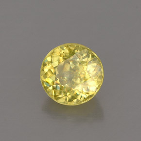 0.78 ct Yellow Sphene Stone, Natural Sphene in Round Facet Shape for Sale