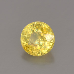0.80 ct Yellow Sphene Stone, Natural Sphene in Round Facet Shape for Sale