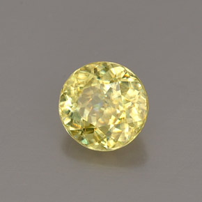 0.72 ct Yellow Sphene Stone, Natural Sphene in Round Facet Shape for Sale