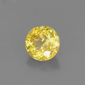 0.81 ct Yellow Sphene Stone, Natural Sphene in Round Facet Shape for Sale