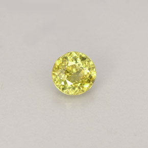 0.39 ct Multicolor Sphene Gemstone, Sphene Gem in Round Facet Shape for Sale.