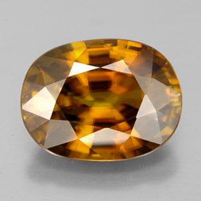 7.00 ct Multicolor Sphene Gemstone, Sphene Gem in Oval Facet Shape for Sale.