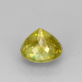 Sphene Gemstone in 7 mm (calibrated) Size for Sale, Sphene Stone in Yellow Golden Color