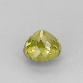 Sphene Gemstone in 6 mm (calibrated) Size for Sale, Sphene Stone in Greenish Yellow Color