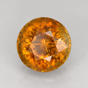 1.70 ct Orange Sphene Stone, Natural Sphene in Round Facet Shape for Sale