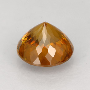 Sphene Gemstone in 7 mm (calibrated) Size for Sale, Sphene Stone in Golden Orange Color
