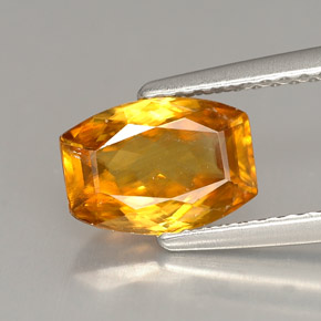 1.49 ct Orange Sphene Stone, Natural Sphene in Barrel Shape for Sale