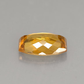 Sphene Gemstone in 8.5 x 6.1 mm Size for Sale, Sphene Stone in Golden Orange Color