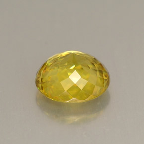 Sphene Gemstone in 6.5 mm (calibrated) Size for Sale, Sphene Stone in Yellow Golden Color