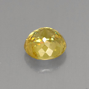 Sphene Gemstone in 6 mm (calibrated) Size for Sale, Sphene Stone in Greenish Yellow Color