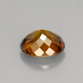 Sphene Gemstone in 6.9 x 5.7 mm Size for Sale, Sphene Stone in Golden Orange Color