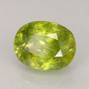2.36 ct Multicolor Sphene Stone, Natural Sphene in Oval Facet Shape for Sale
