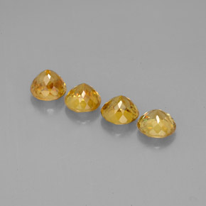 Sphene Gemstone in 4.7 mm Size for Sale, Sphene Stone in Yellow Golden Color