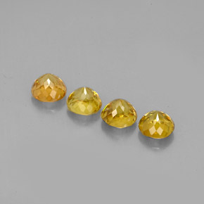 Sphene Gemstone in 4.2 mm Size for Sale, Sphene Stone in Yellow Golden Color