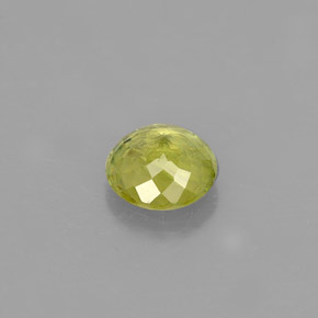 Sphene Gemstone in 5 mm (calibrated) Size for Sale, Sphene Stone in Golden Green Color