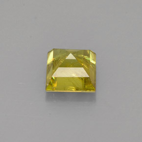 Sphene Gemstone in 4.7 x 4.7 mm Size for Sale, Sphene Stone in Greenish Golden Color