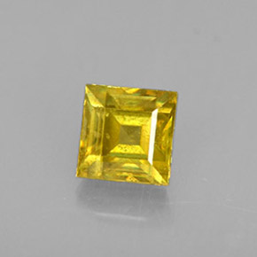 0.64 ct Gold Sphene Gemstone, Sphene Gem in Square Facet Shape for Sale.