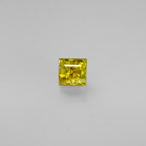 0.46 ct Gold Sphene Gemstone, Sphene Gem in Square Facet Shape for Sale.