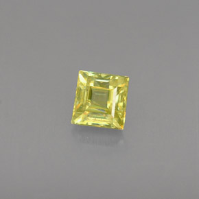 0.37 ct Gold Sphene Gemstone, Sphene Gem in Square Facet Shape for Sale.