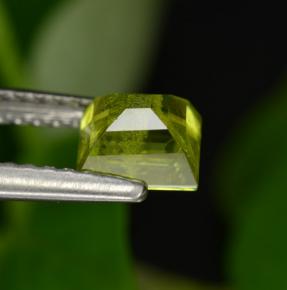 Sphene Gemstone in 5.4 x 5.4 mm Size for Sale, Sphene Stone in Golden Green Color