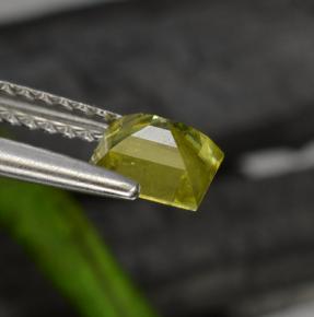 Sphene Gemstone in 5.3 x 5.2 mm Size for Sale, Sphene Stone in Greenish Golden Color