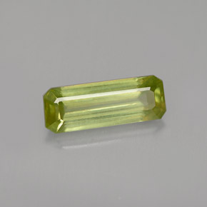 1.19 ct Green Sphene Stone, Natural Sphene in Octagon Facet Shape for Sale