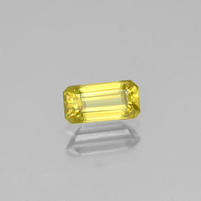 0.58 ct Gold Sphene Stone, Natural Sphene in Octagon Facet Shape for Sale