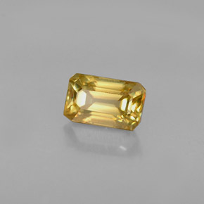 0.63 ct Yellow Sphene Stone, Natural Sphene in Octagon Facet Shape for Sale