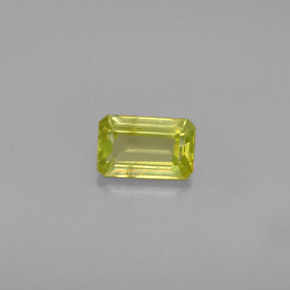 0.45 ct Green Sphene Gemstone, Sphene Gem in Octagon Facet Shape for Sale.