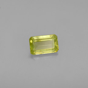 0.45 ct Green Sphene Stone, Natural Sphene in Octagon Facet Shape for Sale