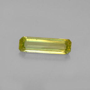 0.97 ct Green Sphene Gemstone, Sphene Gem in Octagon Facet Shape for Sale.