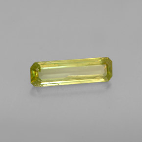 0.97 ct Green Sphene Stone, Natural Sphene in Octagon Facet Shape for Sale