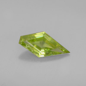 1.23 ct Green Sphene Gemstone, Sphene Gem in Fancy Facet Shape for Sale.