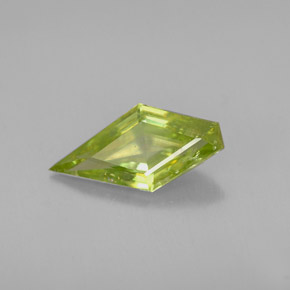1.23 ct Green Sphene Stone, Natural Sphene in Fancy Facet Shape for Sale