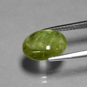 Sphene Gemstone in 11.3 x 8.6 mm Size for Sale, Sphene Stone in Yellowish Green Color