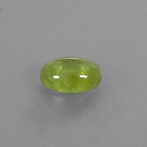 2.93 ct Green Sphene Stone, Natural Sphene in Oval Cabochon Shape for Sale