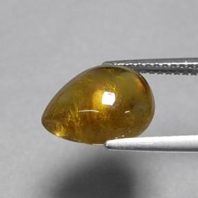 Sphene Gemstone in 11.5 x 9 mm Size for Sale, Sphene Stone in Greenish Golden Color