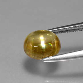 Sphene Gemstone in 7.8 x 6.8 mm Size for Sale, Sphene Stone in Yellow Golden Color