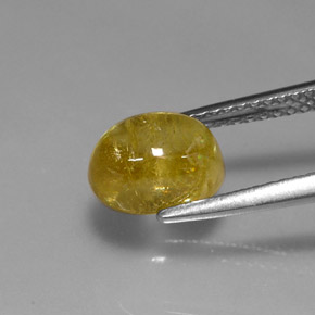 Sphene Gemstone in 8.3 x 6.5 mm Size for Sale, Sphene Stone in Yellow Golden Color