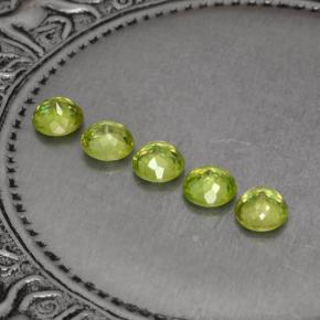 Sphene Gemstones in 4.1 mm Size for Sale, Sphene Stones in Yellowish Green Color